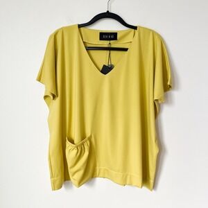 NEW Alembika Ozai N Ku Bahama Tee Yellow Medium